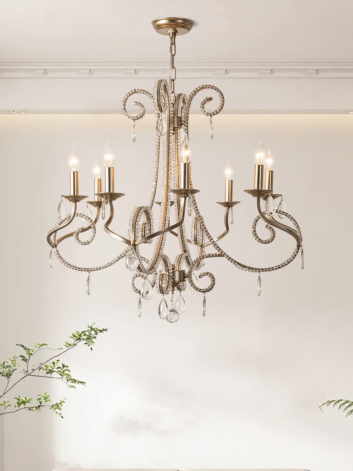Elysara Crystal Candle Chandelier - Blowlighting