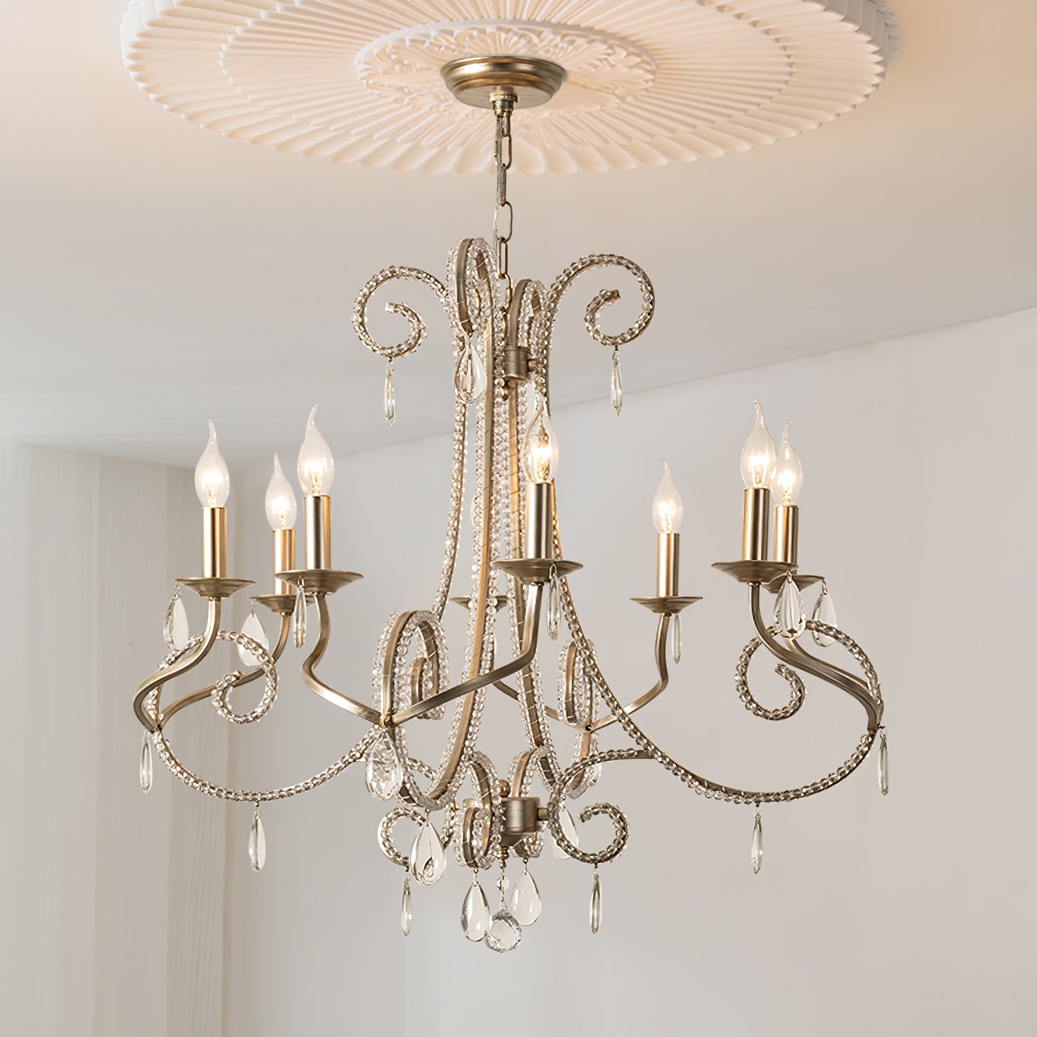 Elysara Crystal Candle Chandelier - Blowlighting
