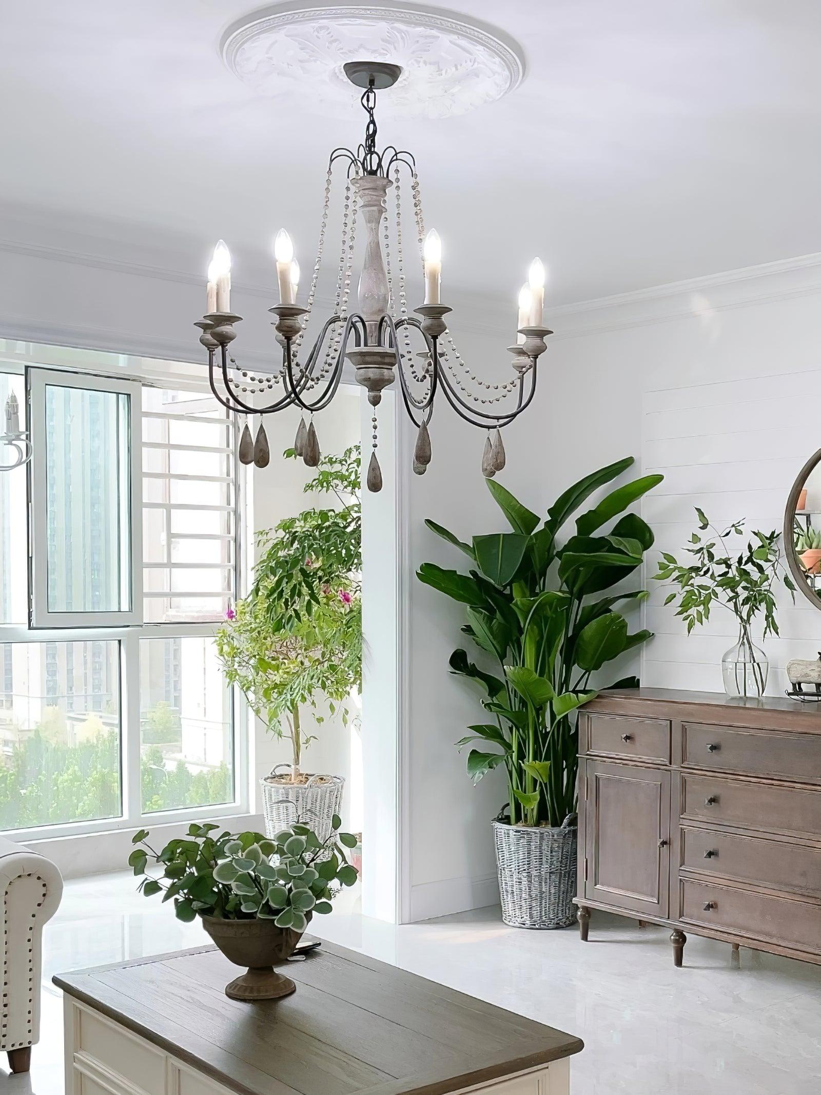 Candle Style Beaded Chandelier - Blowlighting