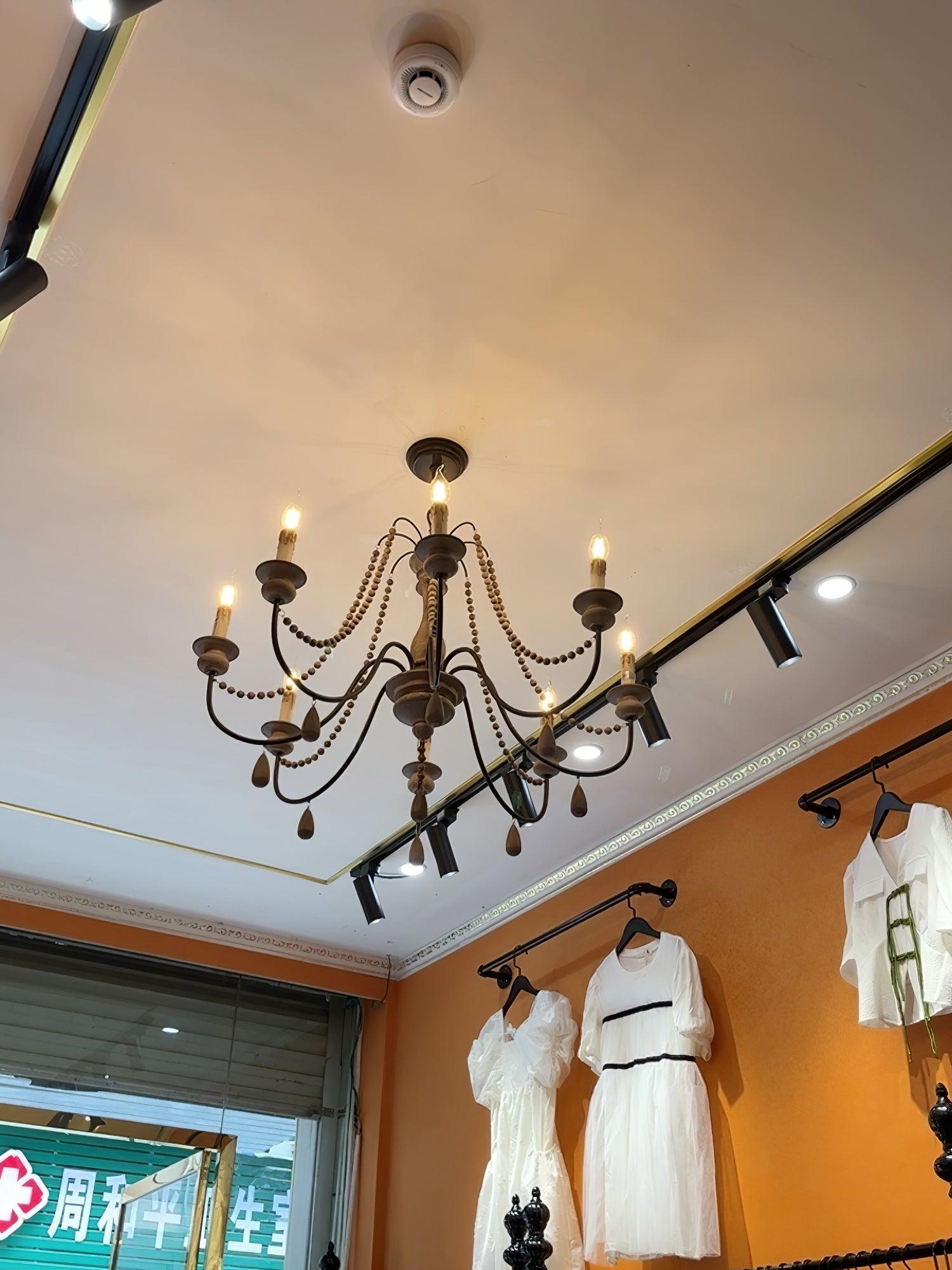 Candle Style Beaded Chandelier - Blowlighting