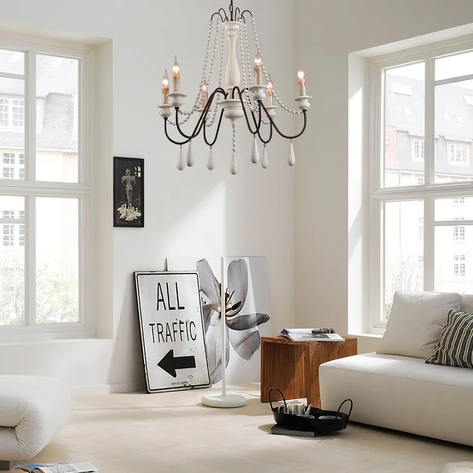 Candle Style Beaded Chandelier - Blowlighting
