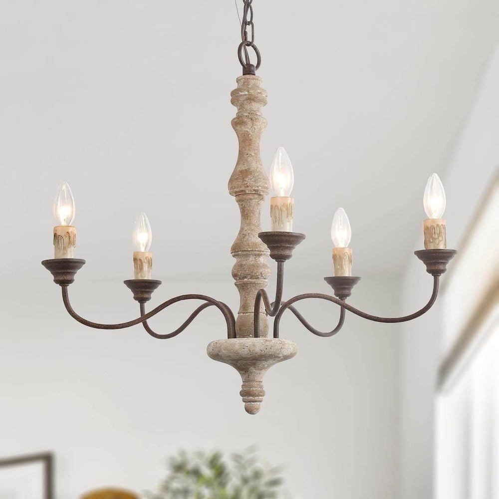 Aurora Chandelier Candlestick Farmhouse Rustic - Blowlighting