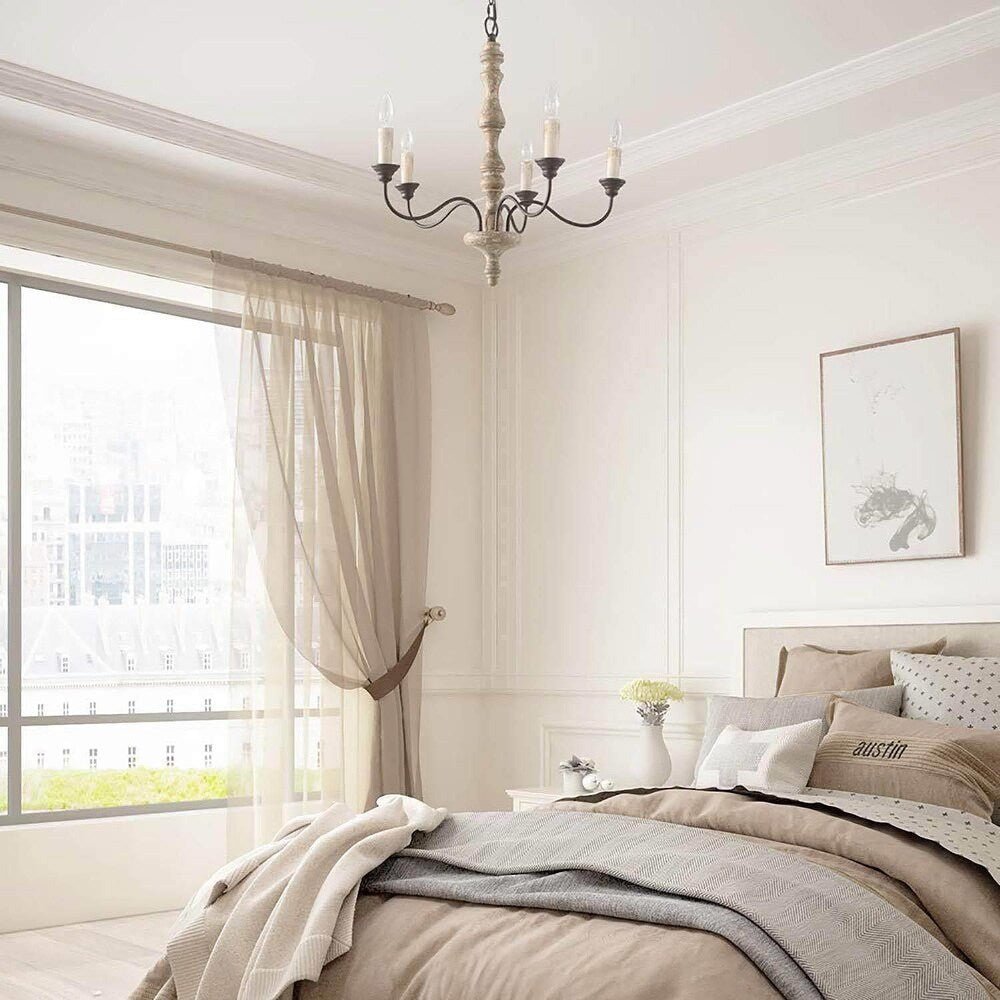 Aurora Chandelier Candlestick Farmhouse Rustic - Blowlighting