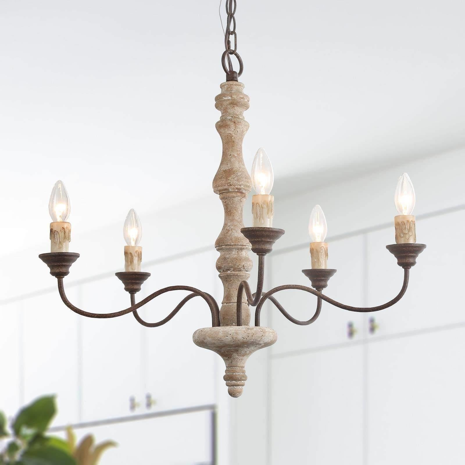 Aurora Chandelier Candlestick Farmhouse Rustic - Blowlighting