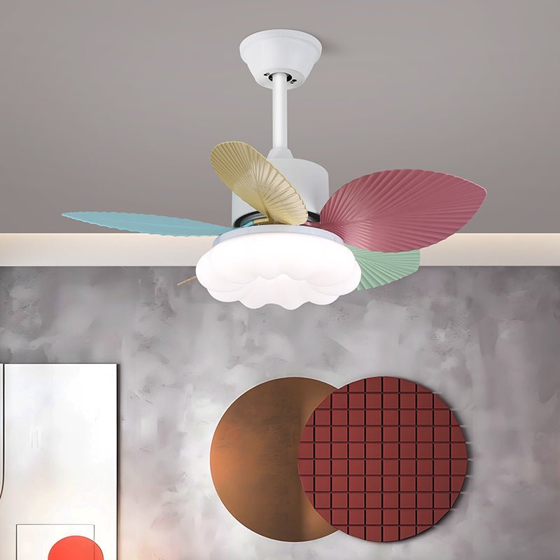 Liora Colorful Glass Ceiling Fan Light - Blowlighting