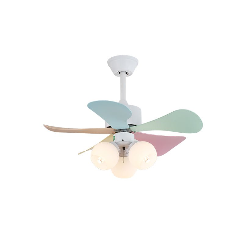 Liora Colorful Glass Ceiling Fan Light - Blowlighting