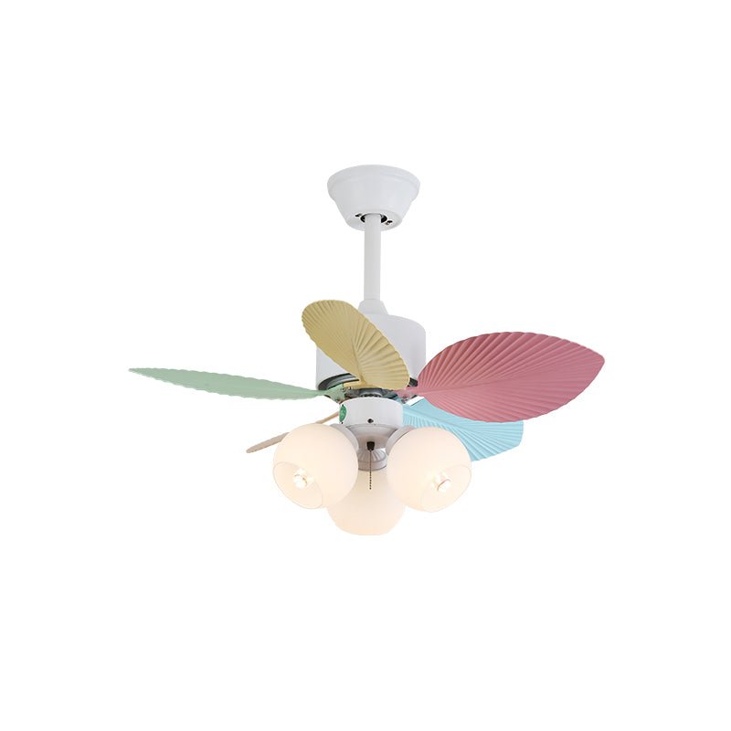 Liora Colorful Glass Ceiling Fan Light - Blowlighting