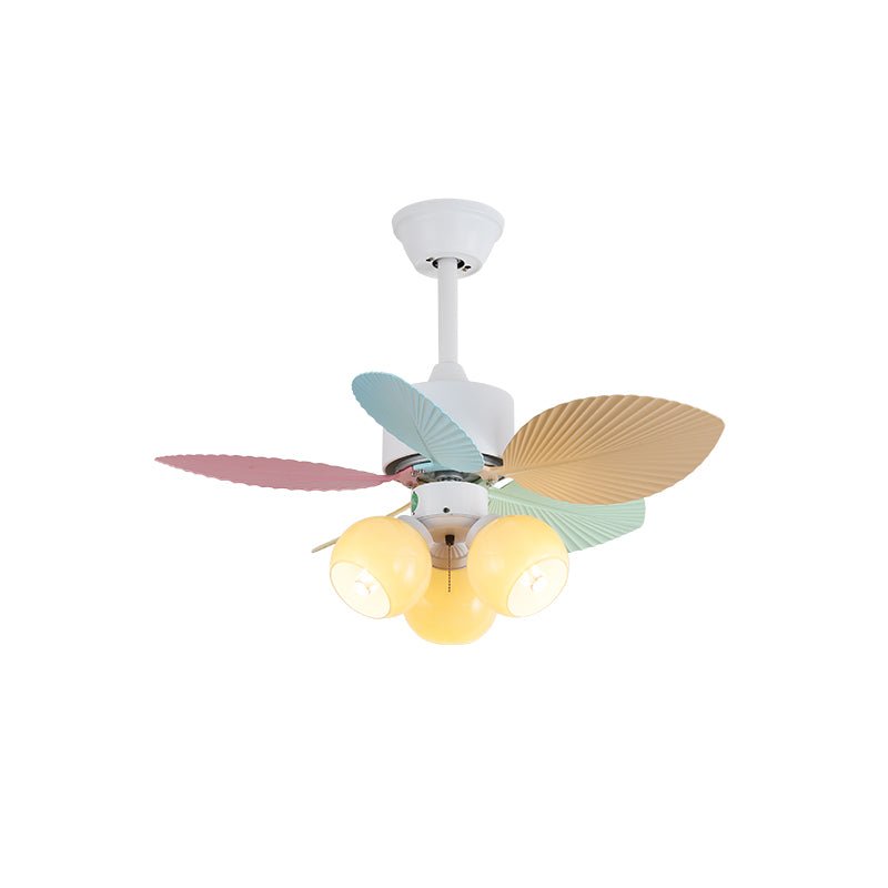 Liora Colorful Glass Ceiling Fan Light - Blowlighting