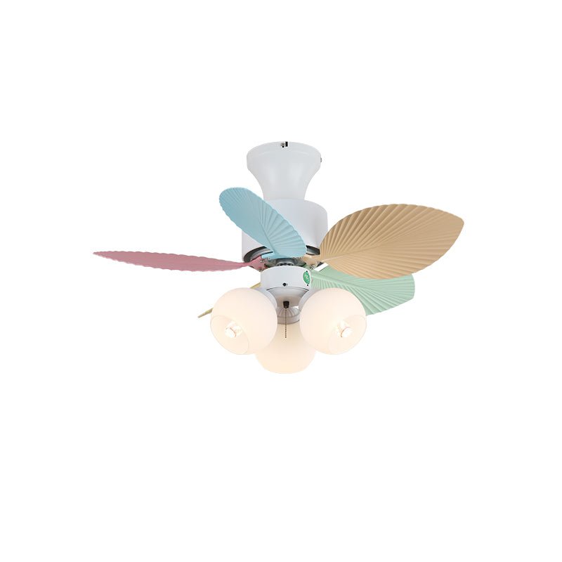 Liora Colorful Glass Ceiling Fan Light - Blowlighting