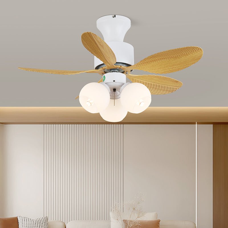 Liora Colorful Glass Ceiling Fan Light - Blowlighting