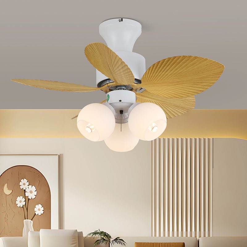 Liora Colorful Glass Ceiling Fan Light - Blowlighting