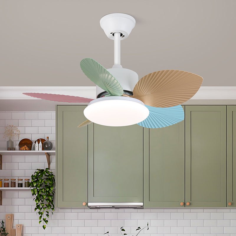 Liora Colorful Glass Ceiling Fan Light - Blowlighting