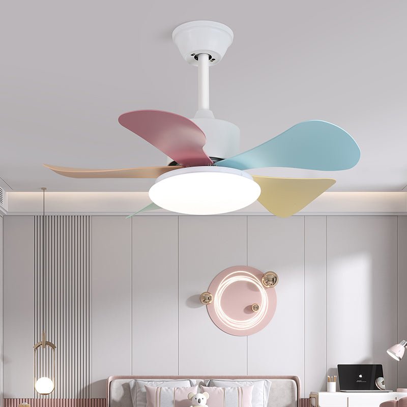 Liora Colorful Glass Ceiling Fan Light - Blowlighting