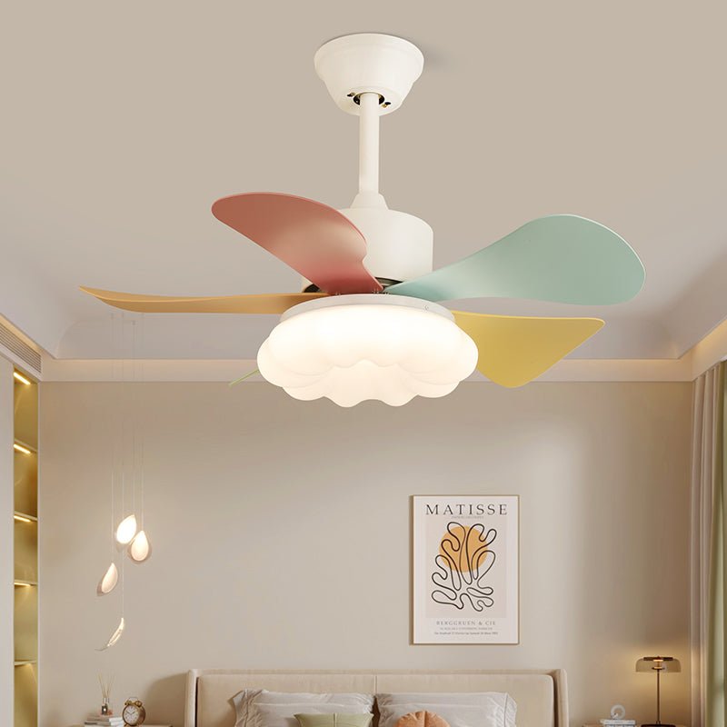 Liora Colorful Glass Ceiling Fan Light - Blowlighting