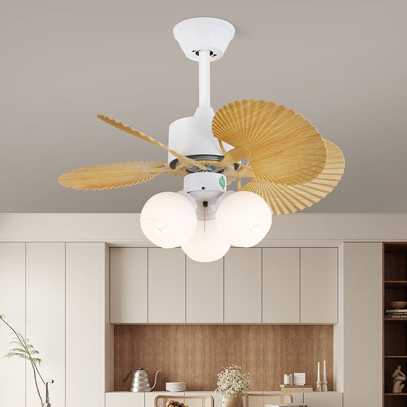 Liora Colorful Glass Ceiling Fan Light - Blowlighting