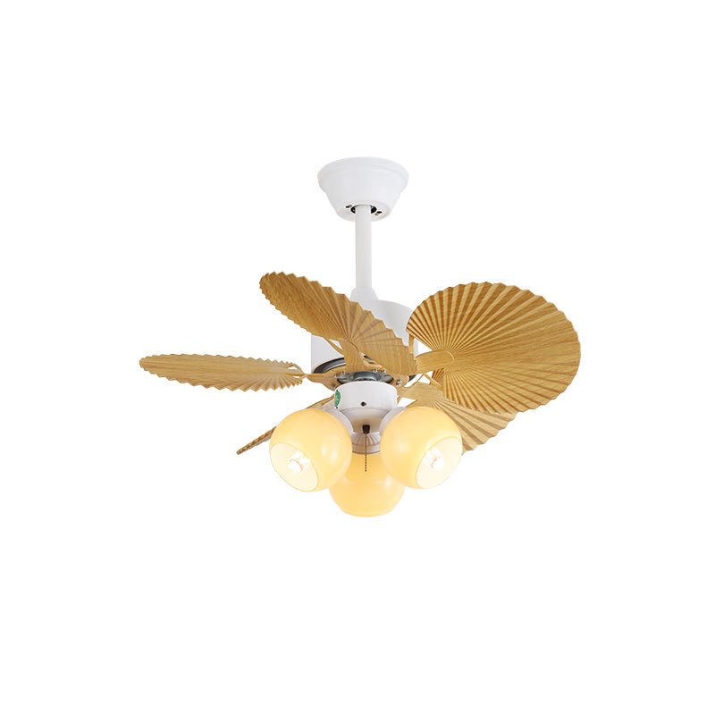 Liora Colorful Glass Ceiling Fan Light - Blowlighting
