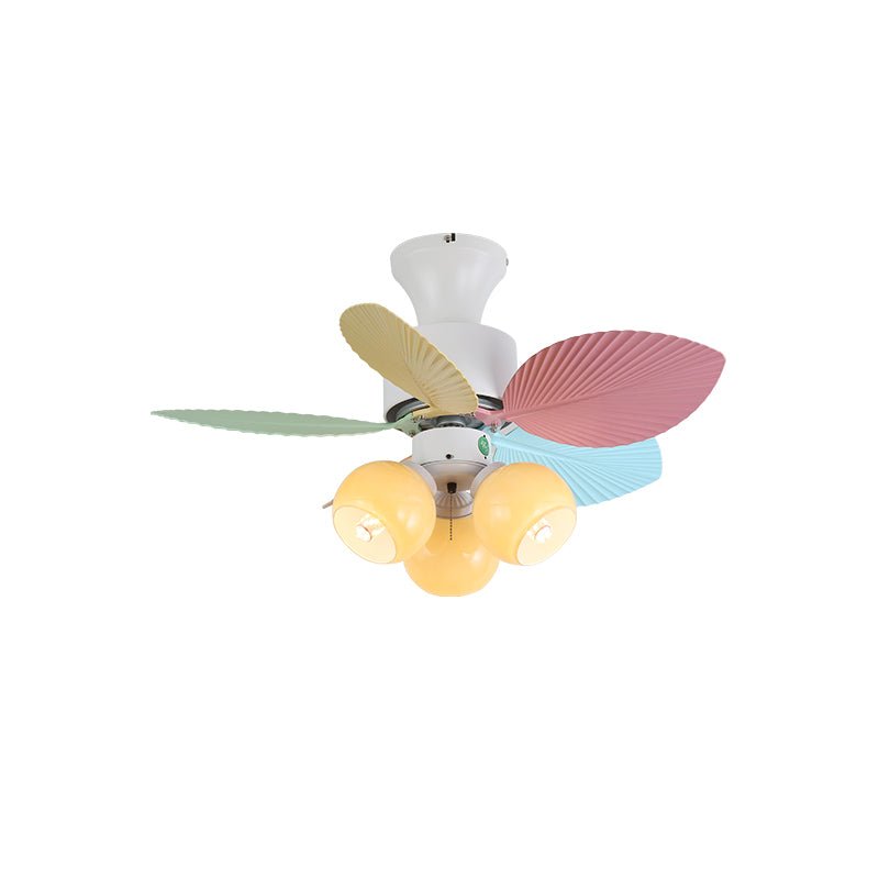 Liora Colorful Glass Ceiling Fan Light - Blowlighting
