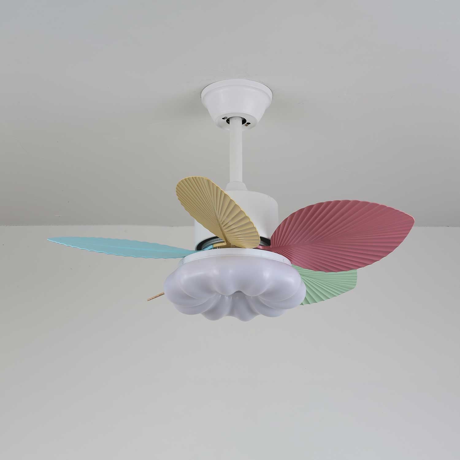 Liora Colorful Glass Ceiling Fan Light - Blowlighting