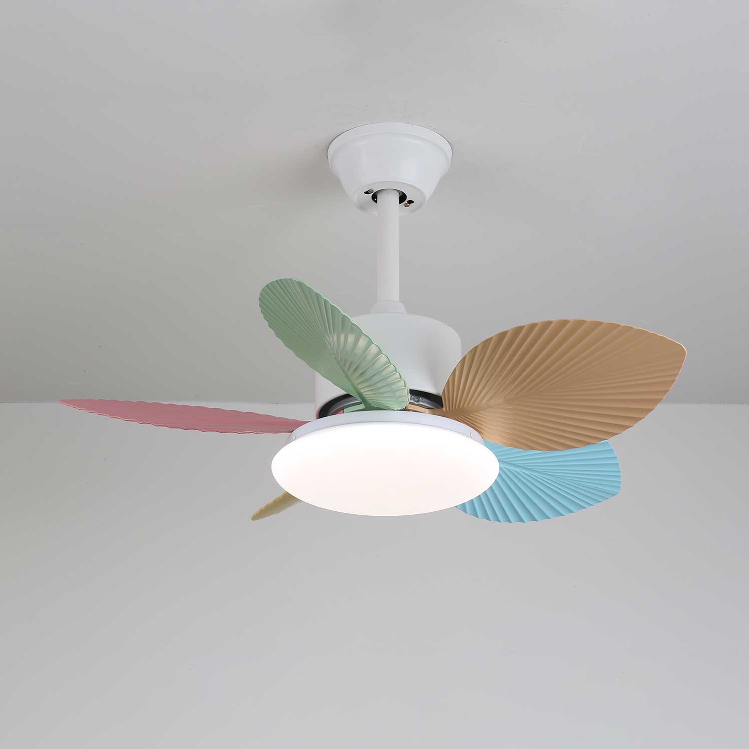 Liora Colorful Glass Ceiling Fan Light - Blowlighting