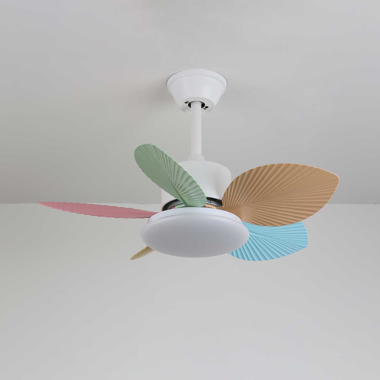 Liora Colorful Glass Ceiling Fan Light - Blowlighting
