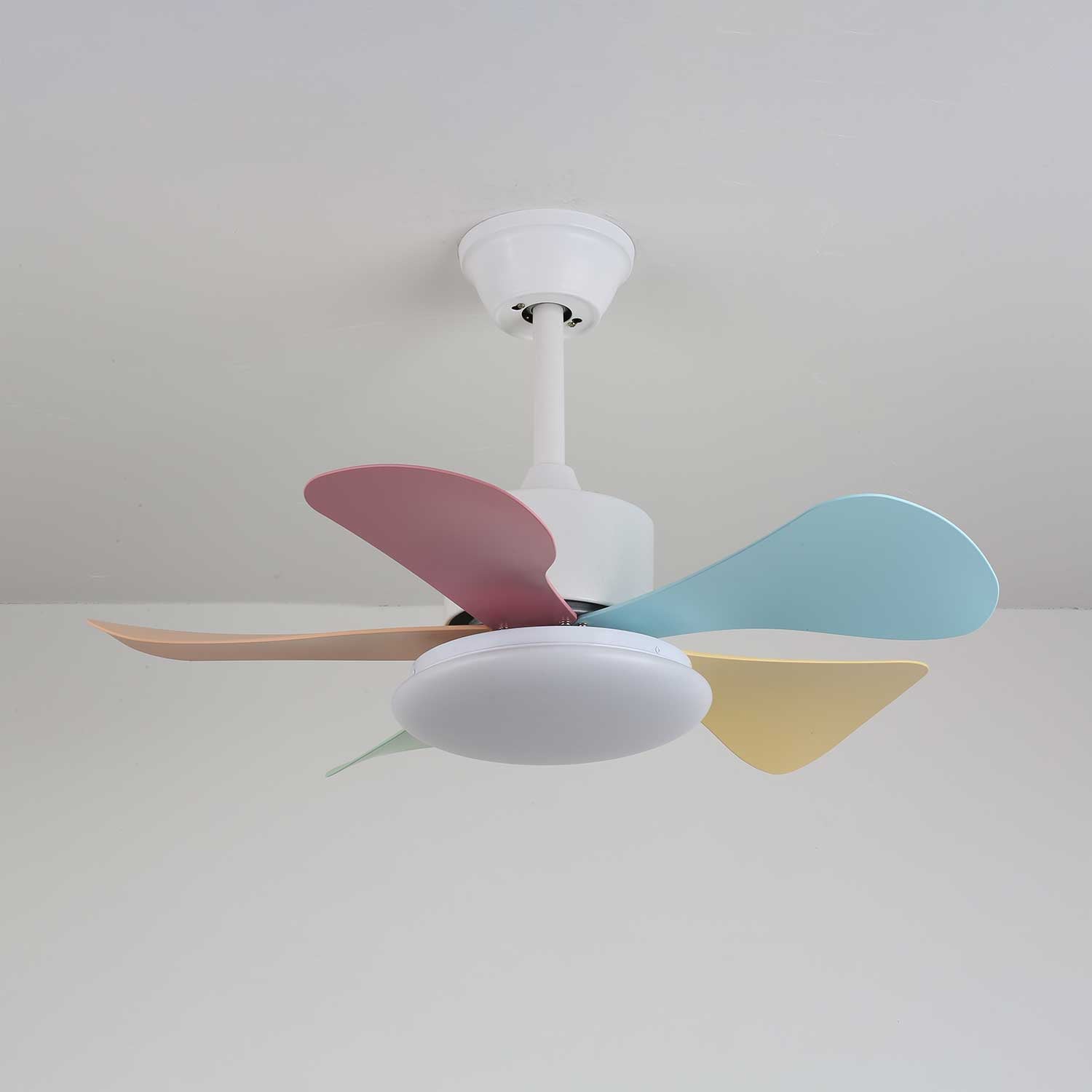 Liora Colorful Glass Ceiling Fan Light - Blowlighting