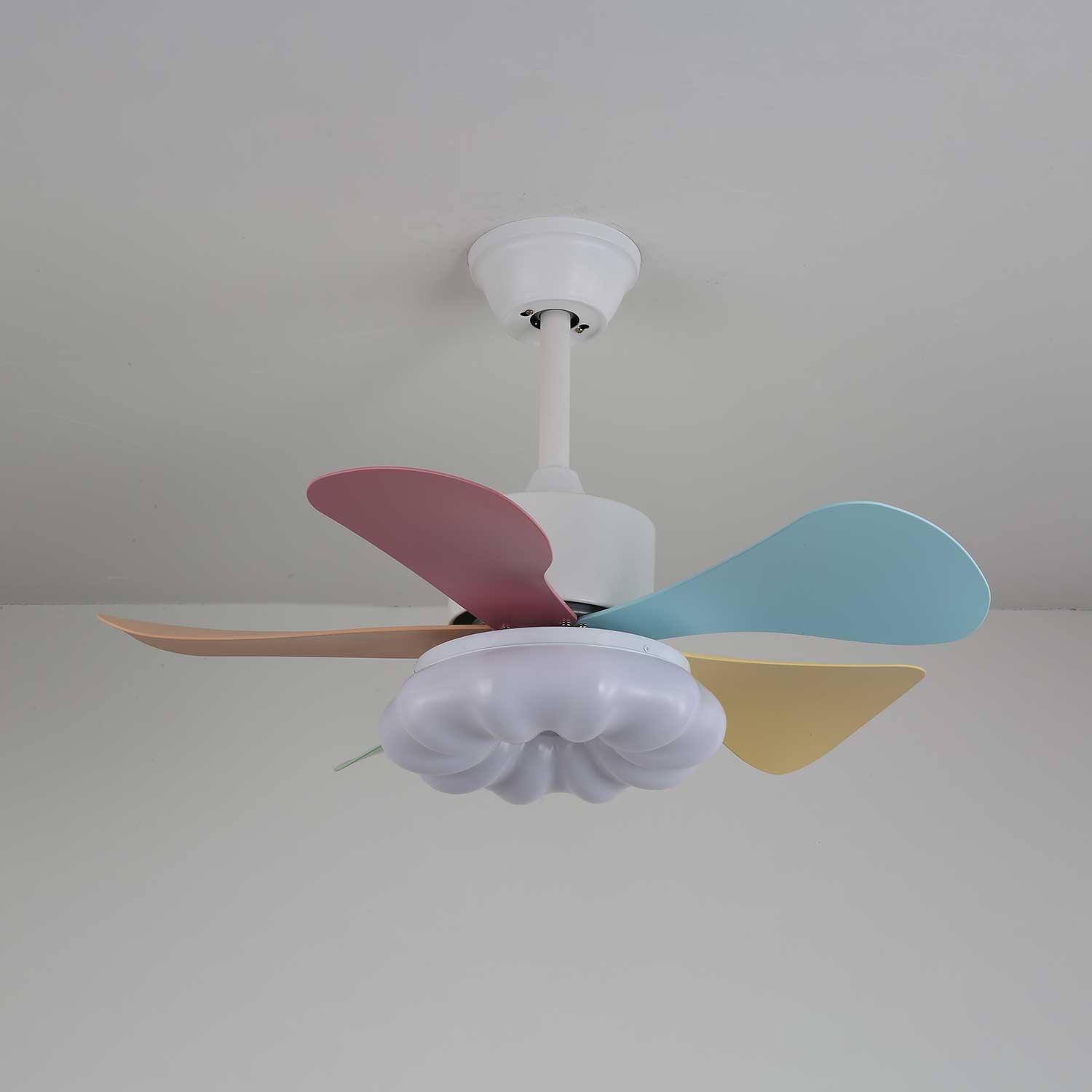 Liora Colorful Glass Ceiling Fan Light - Blowlighting