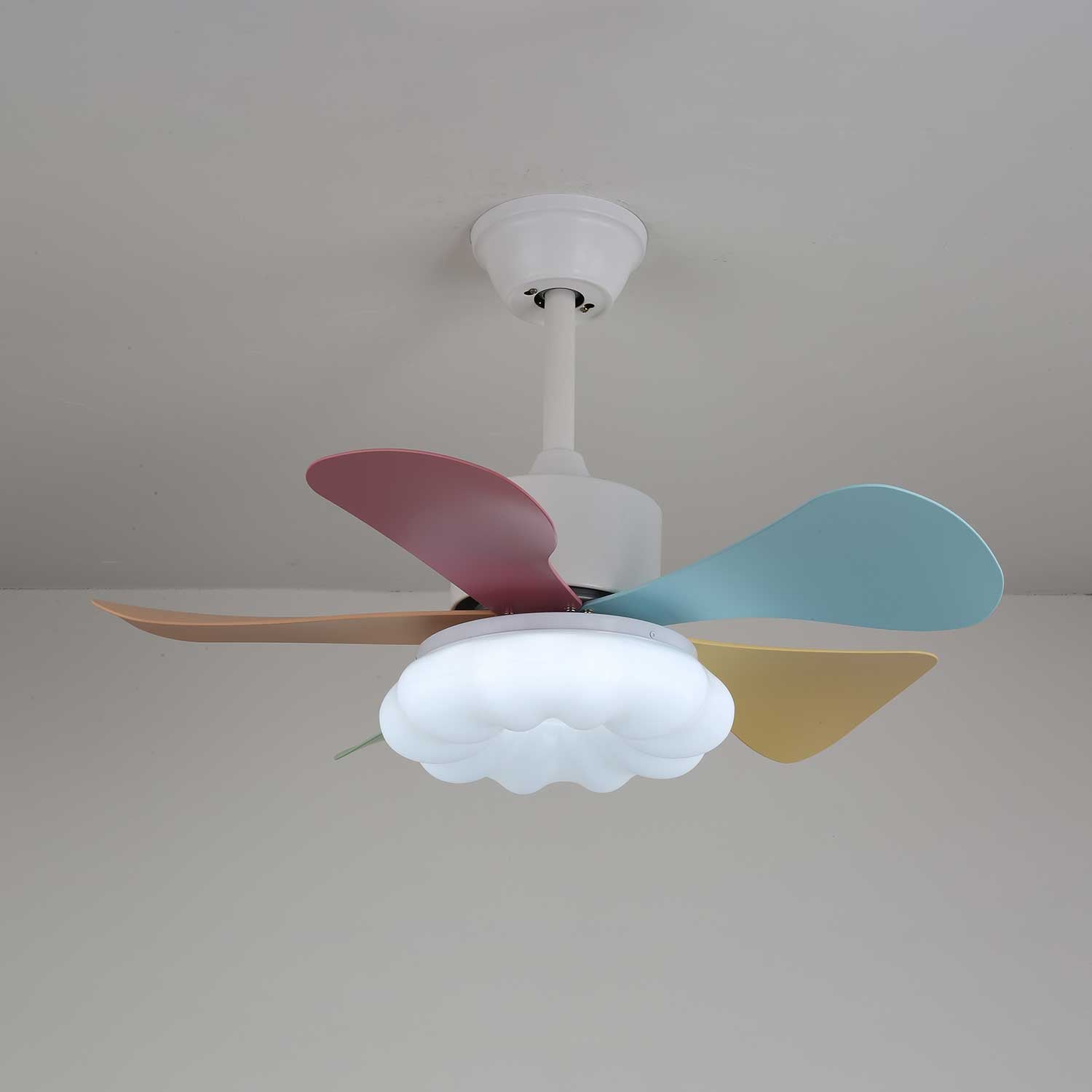 Liora Colorful Glass Ceiling Fan Light - Blowlighting