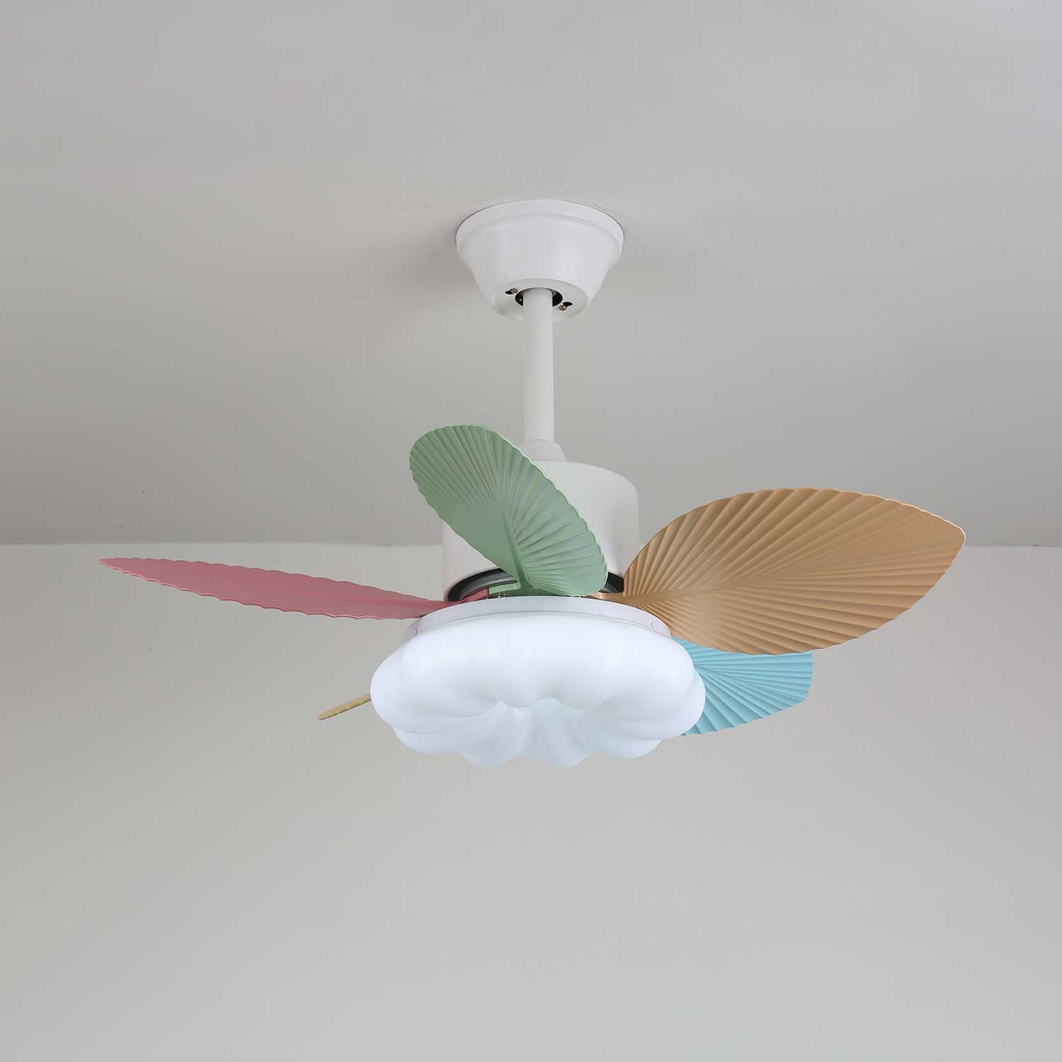 Liora Colorful Glass Ceiling Fan Light - Blowlighting