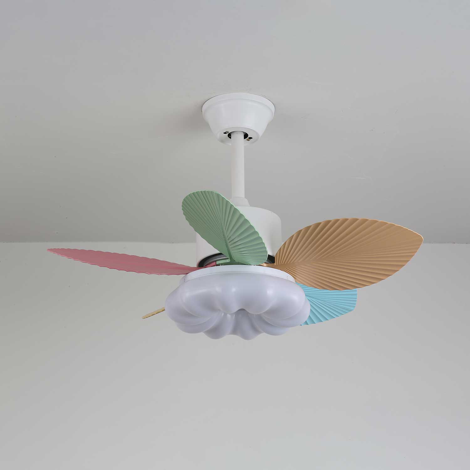 Liora Colorful Glass Ceiling Fan Light - Blowlighting