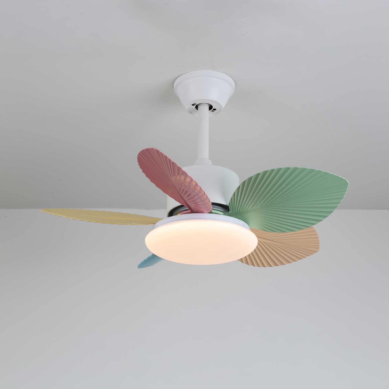 Liora Colorful Glass Ceiling Fan Light - Blowlighting
