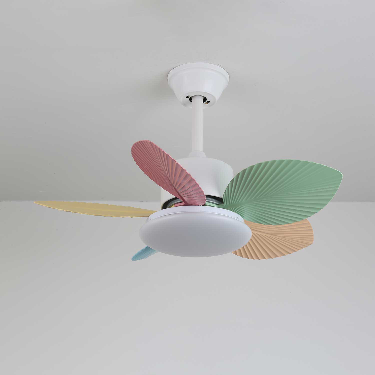 Liora Colorful Glass Ceiling Fan Light - Blowlighting