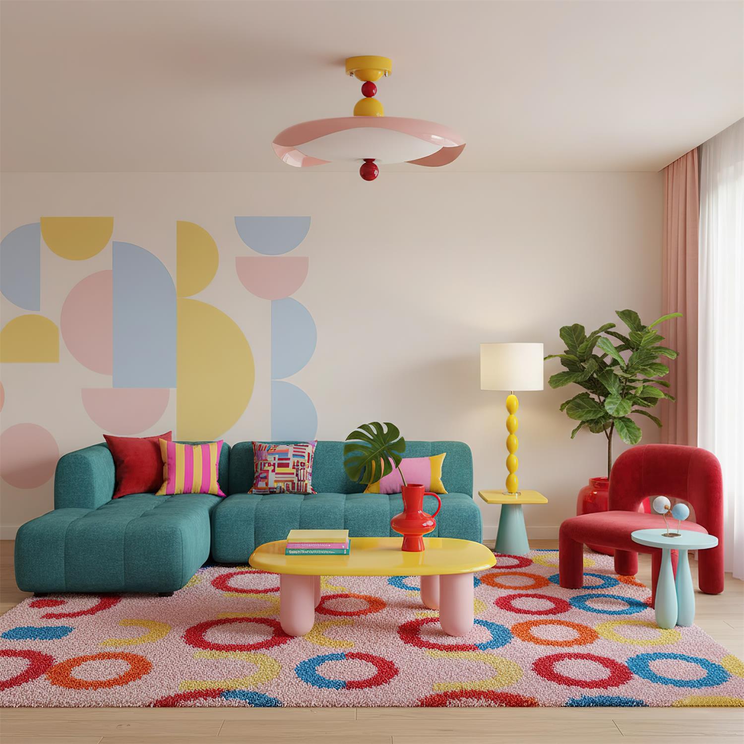 Candy Modern Metal Pop Ceiling Light