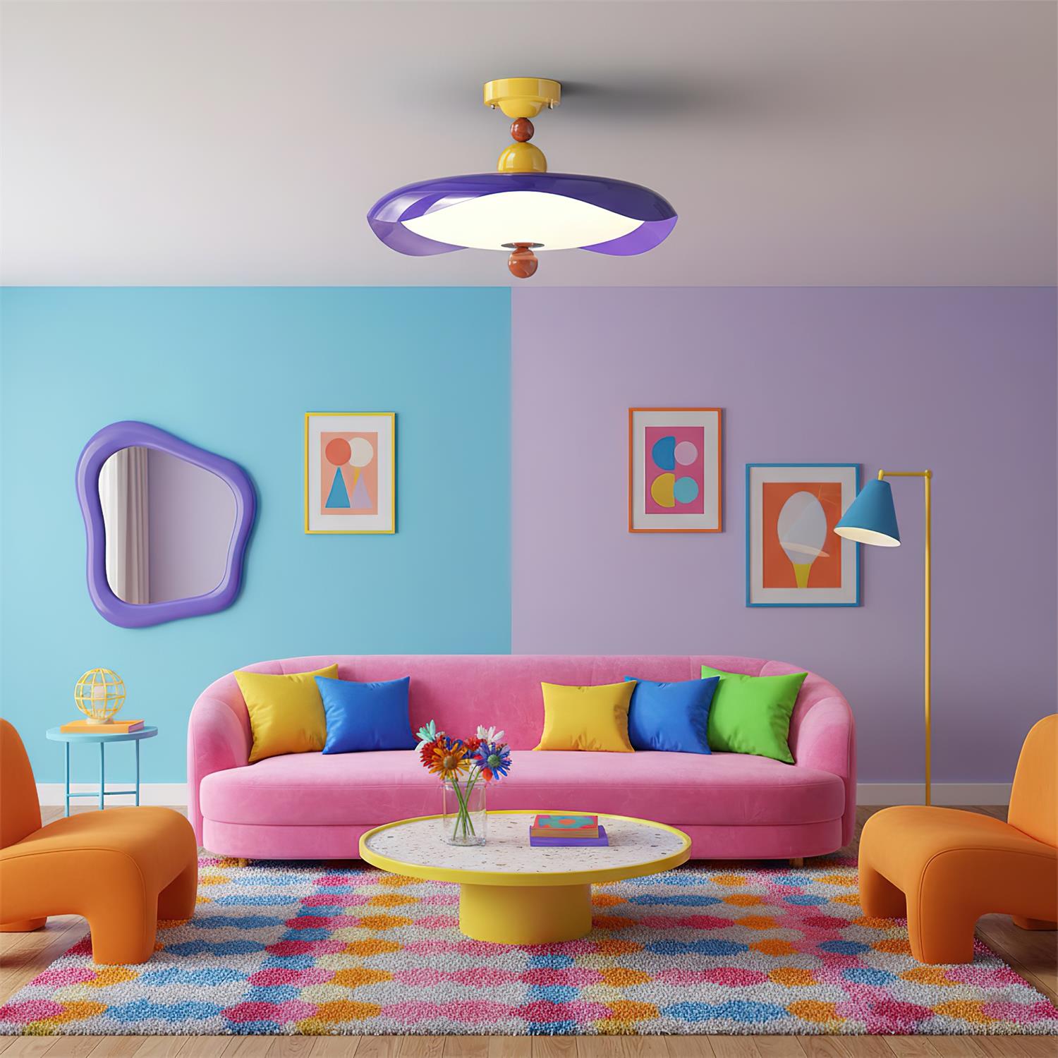 Candy Modern Metal Pop Ceiling Light
