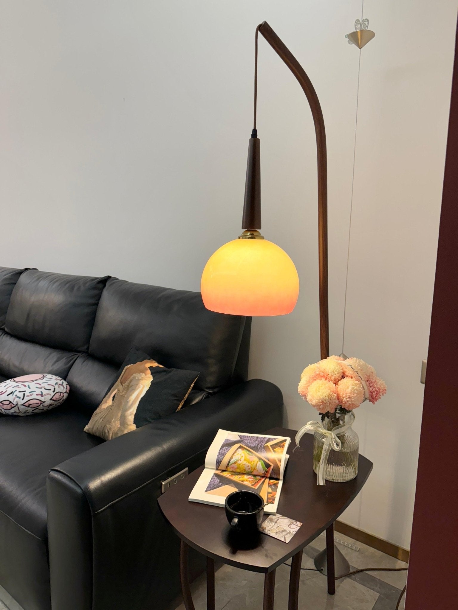 Cantilever Wood Accent Floor Lamp - Blowlighting