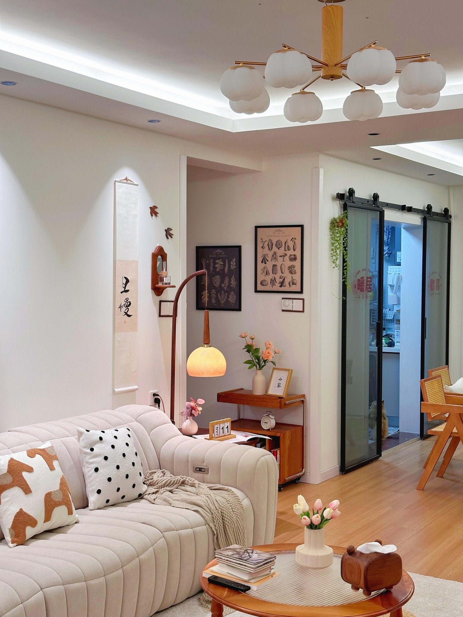 Cantilever Wood Accent Floor Lamp - Blowlighting