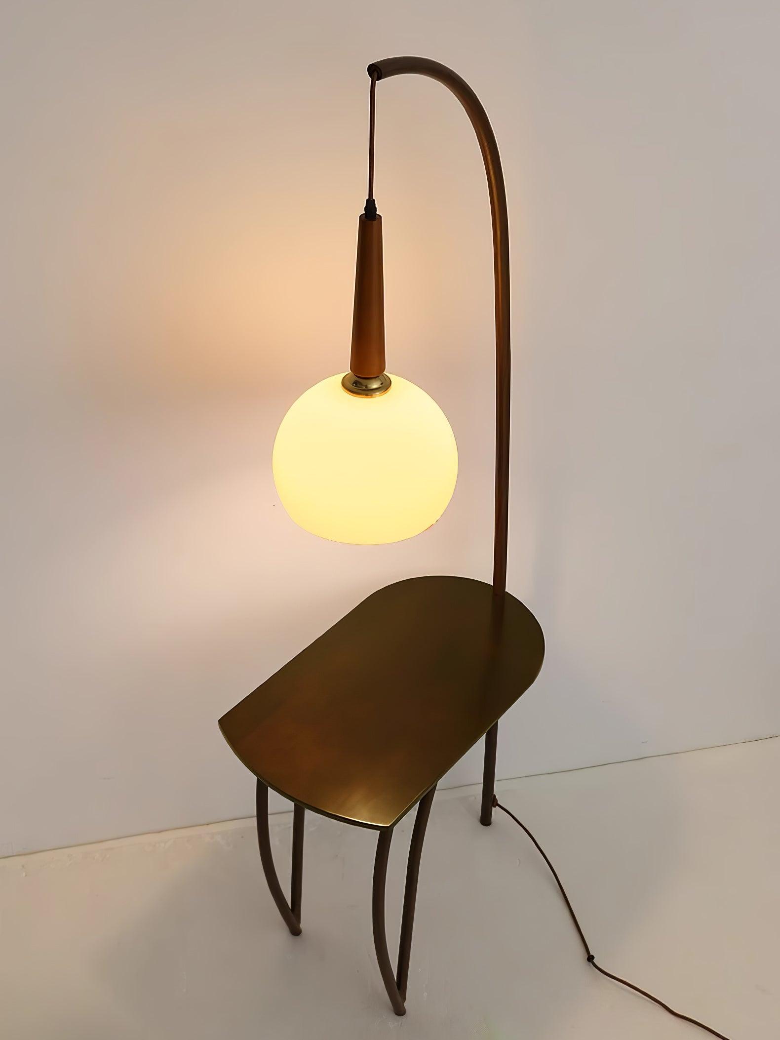 Cantilever Wood Accent Floor Lamp - Blowlighting