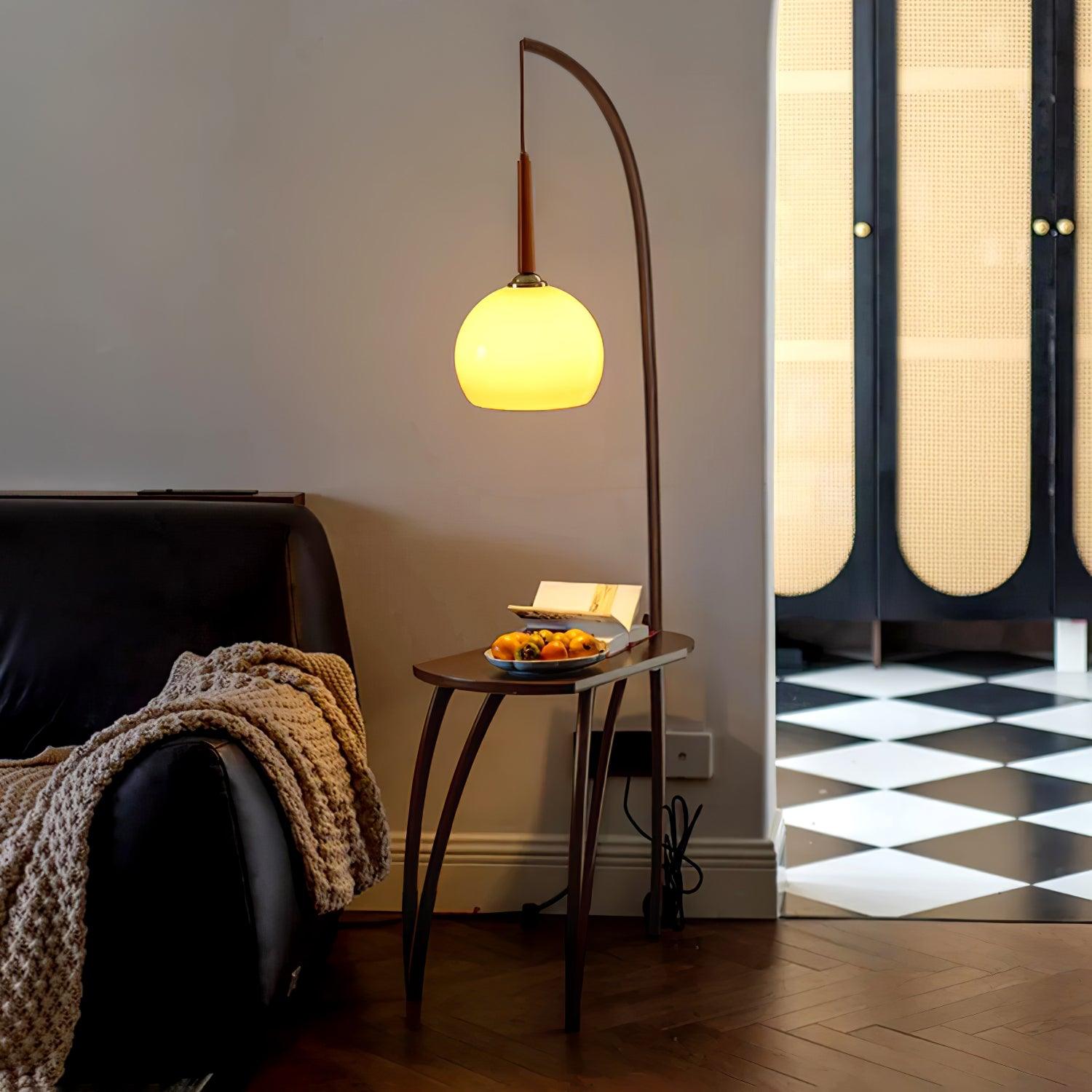 Cantilever Wood Accent Floor Lamp - Blowlighting