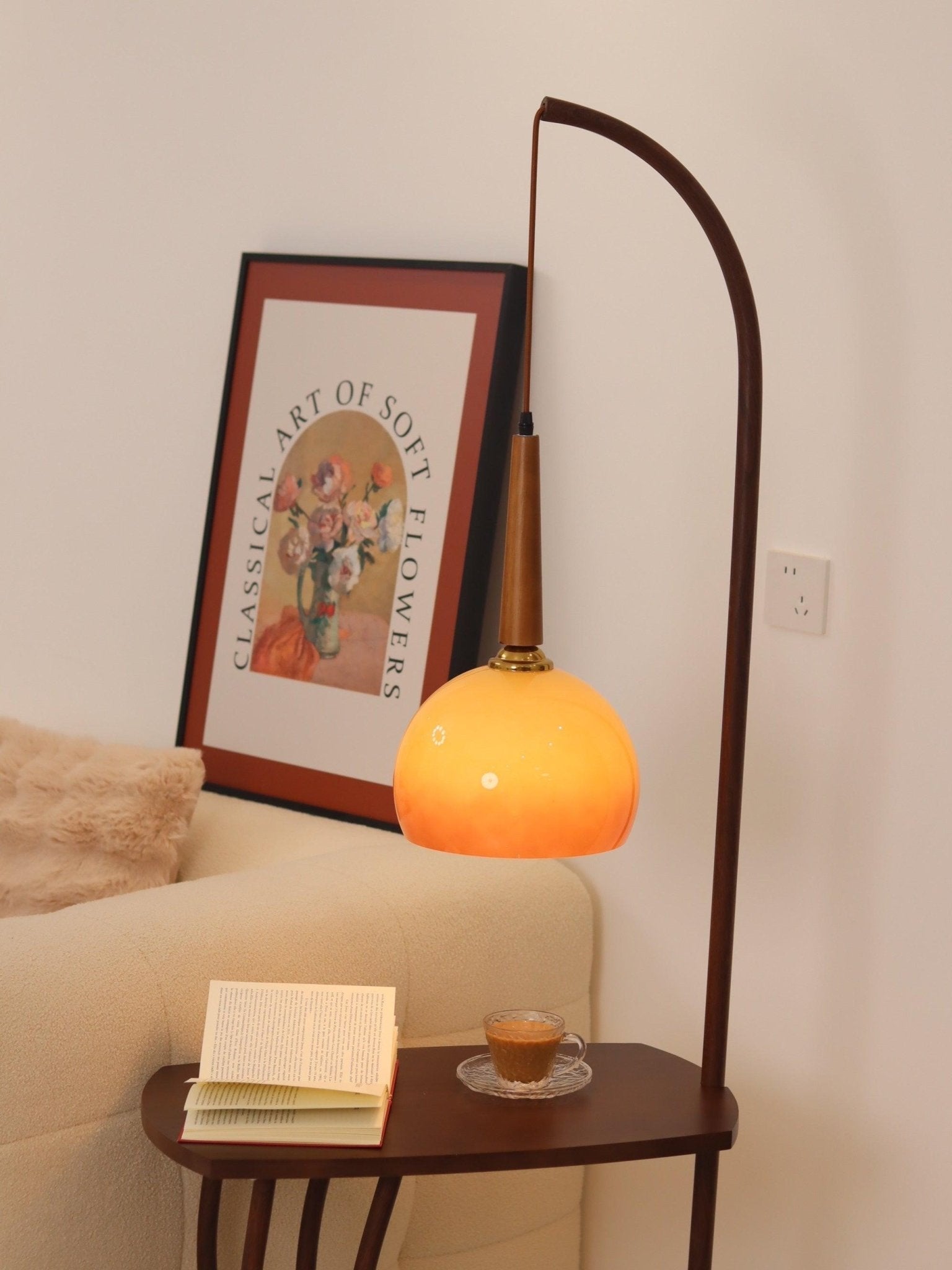 Cantilever Wood Accent Floor Lamp - Blowlighting