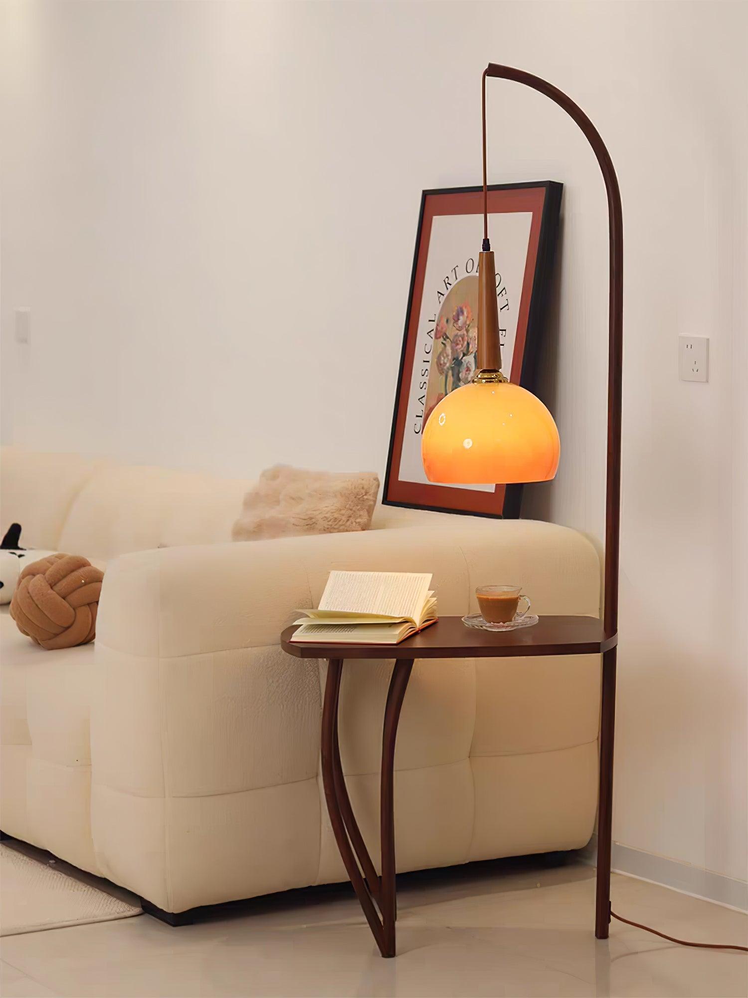 Cantilever Wood Accent Floor Lamp - Blowlighting