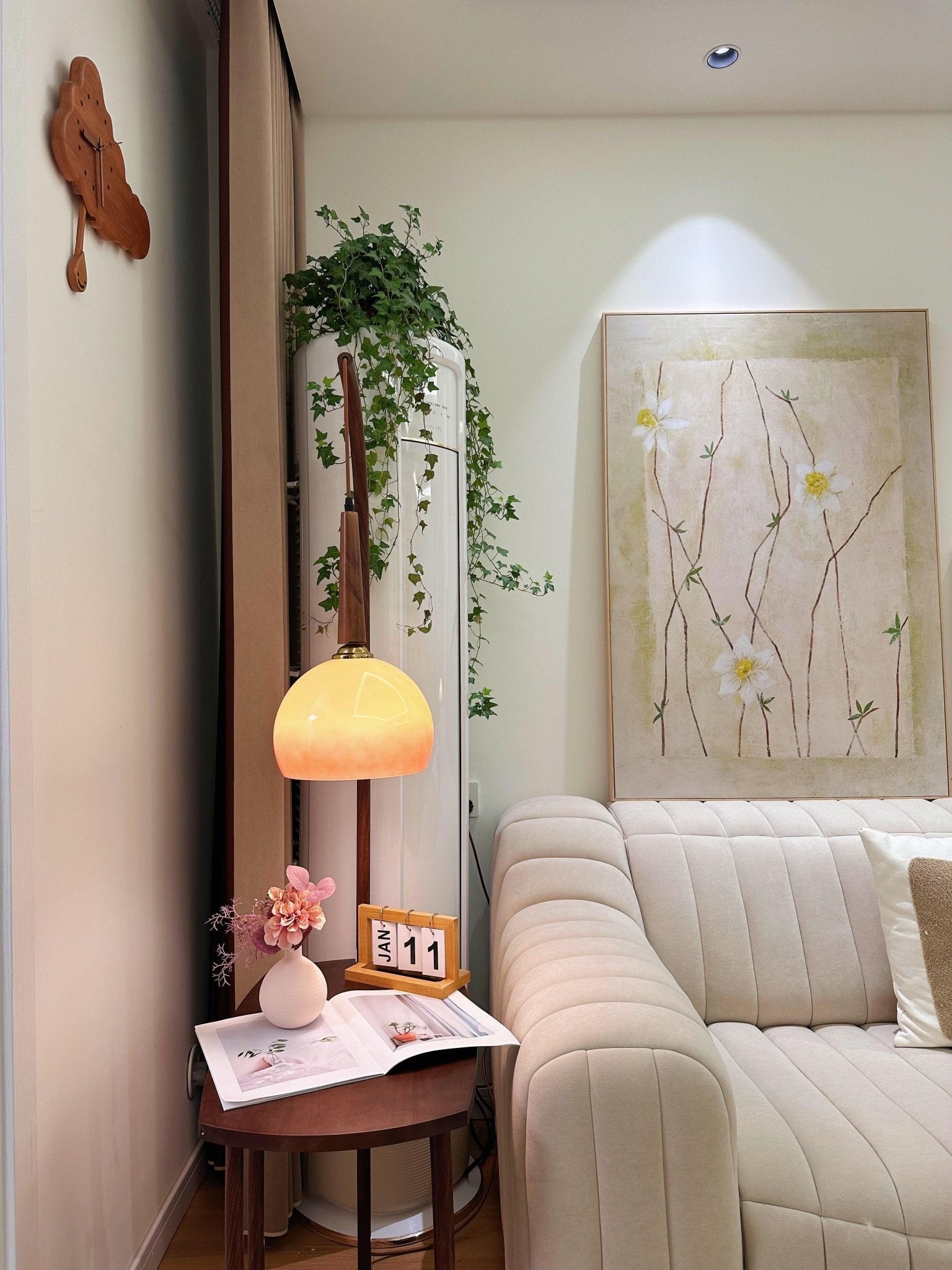 Cantilever Wood Accent Floor Lamp - Blowlighting