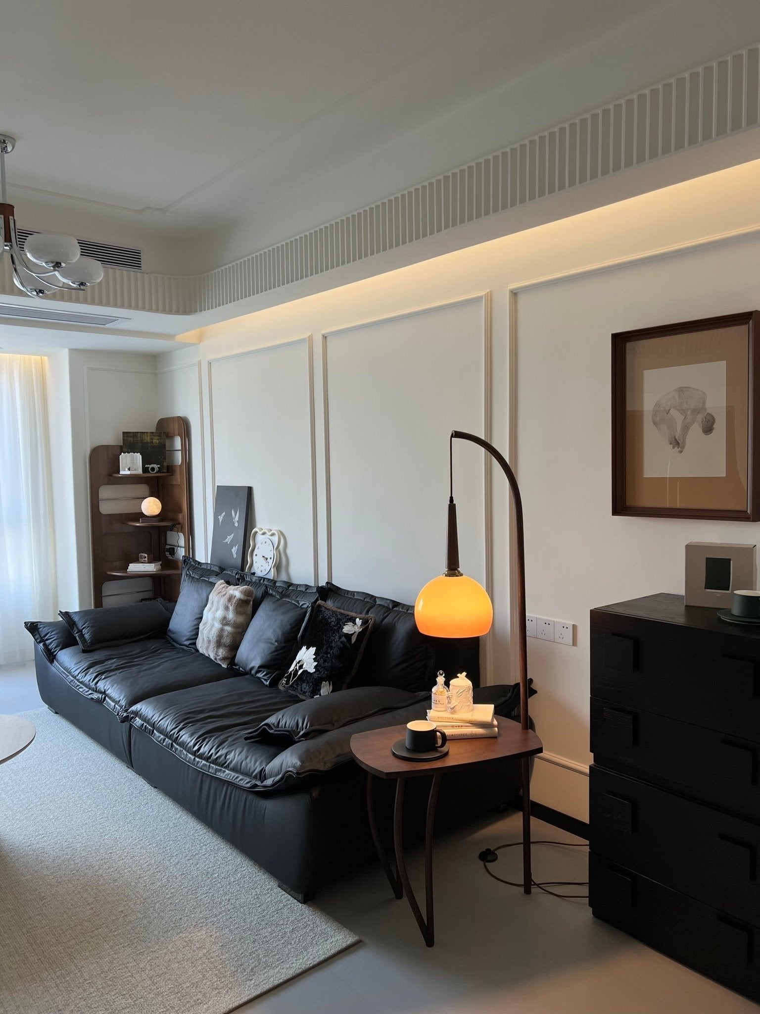 Cantilever Wood Accent Floor Lamp - Blowlighting