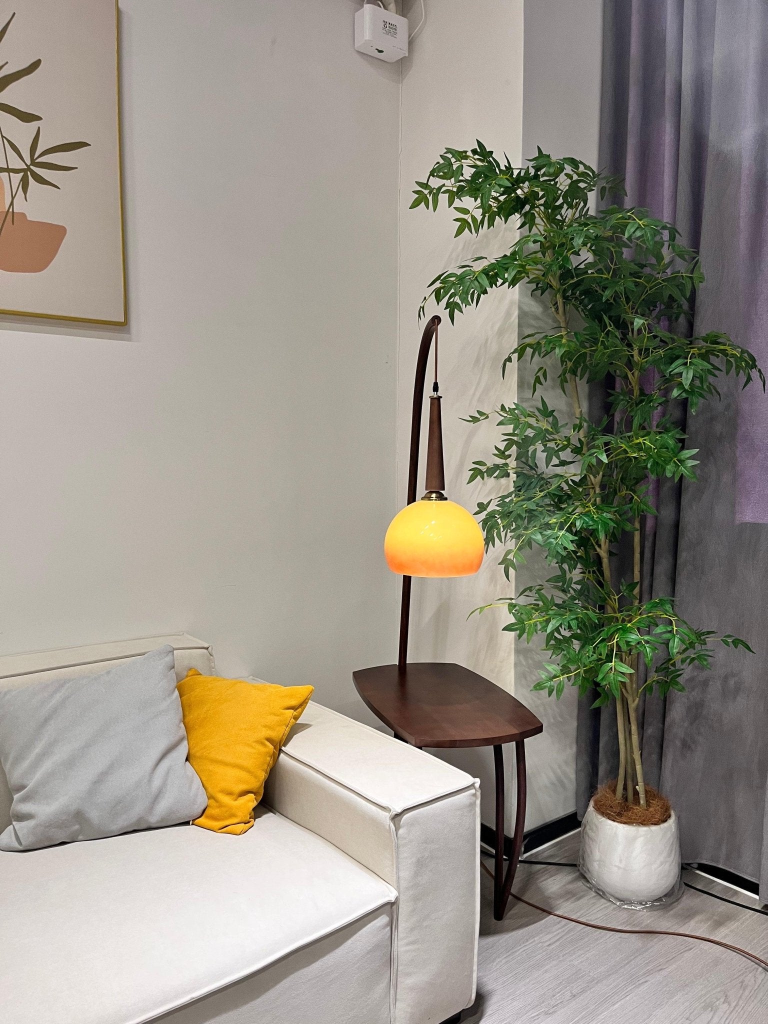 Cantilever Wood Accent Floor Lamp - Blowlighting