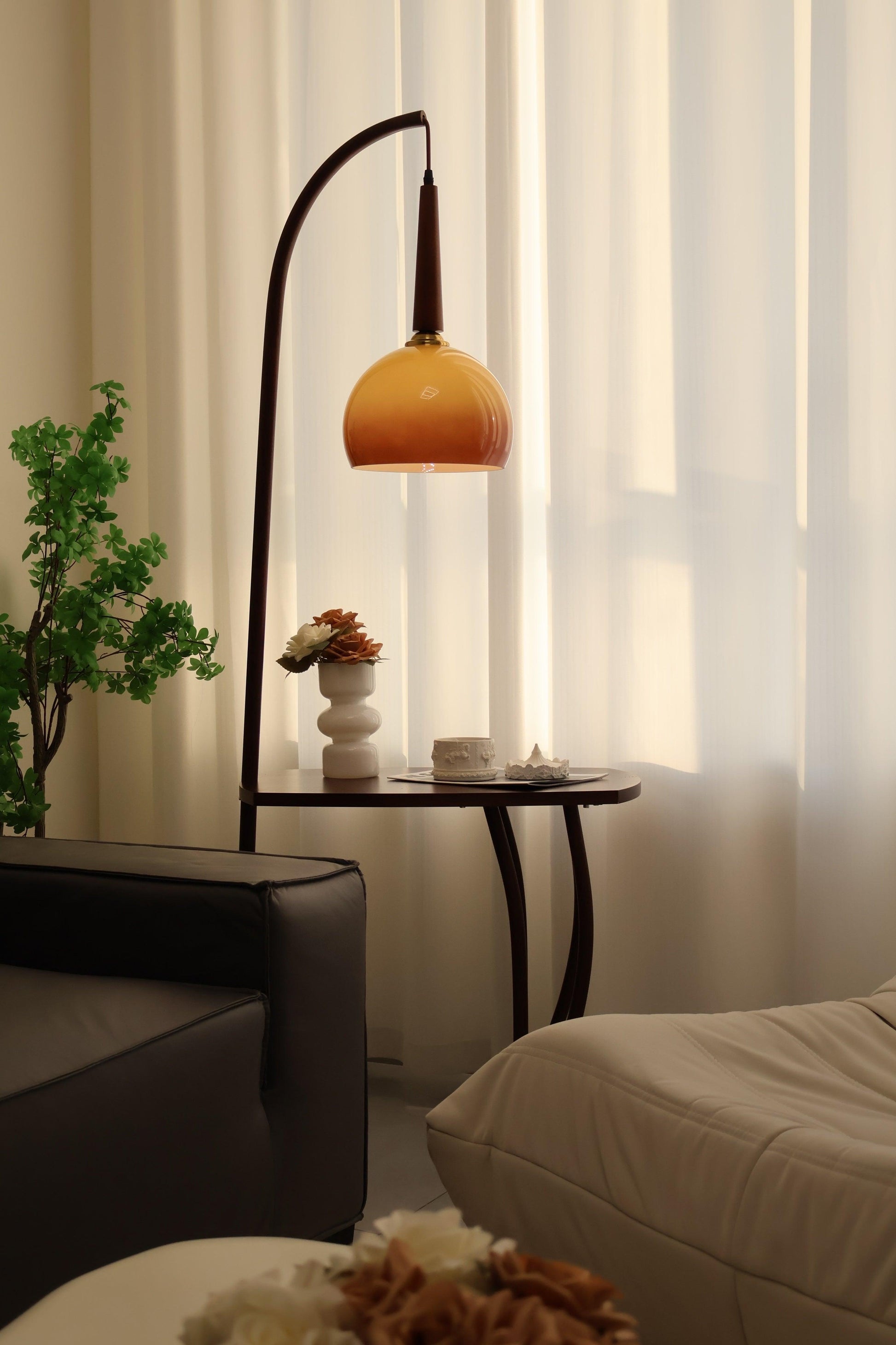 Cantilever Wood Accent Floor Lamp - Blowlighting