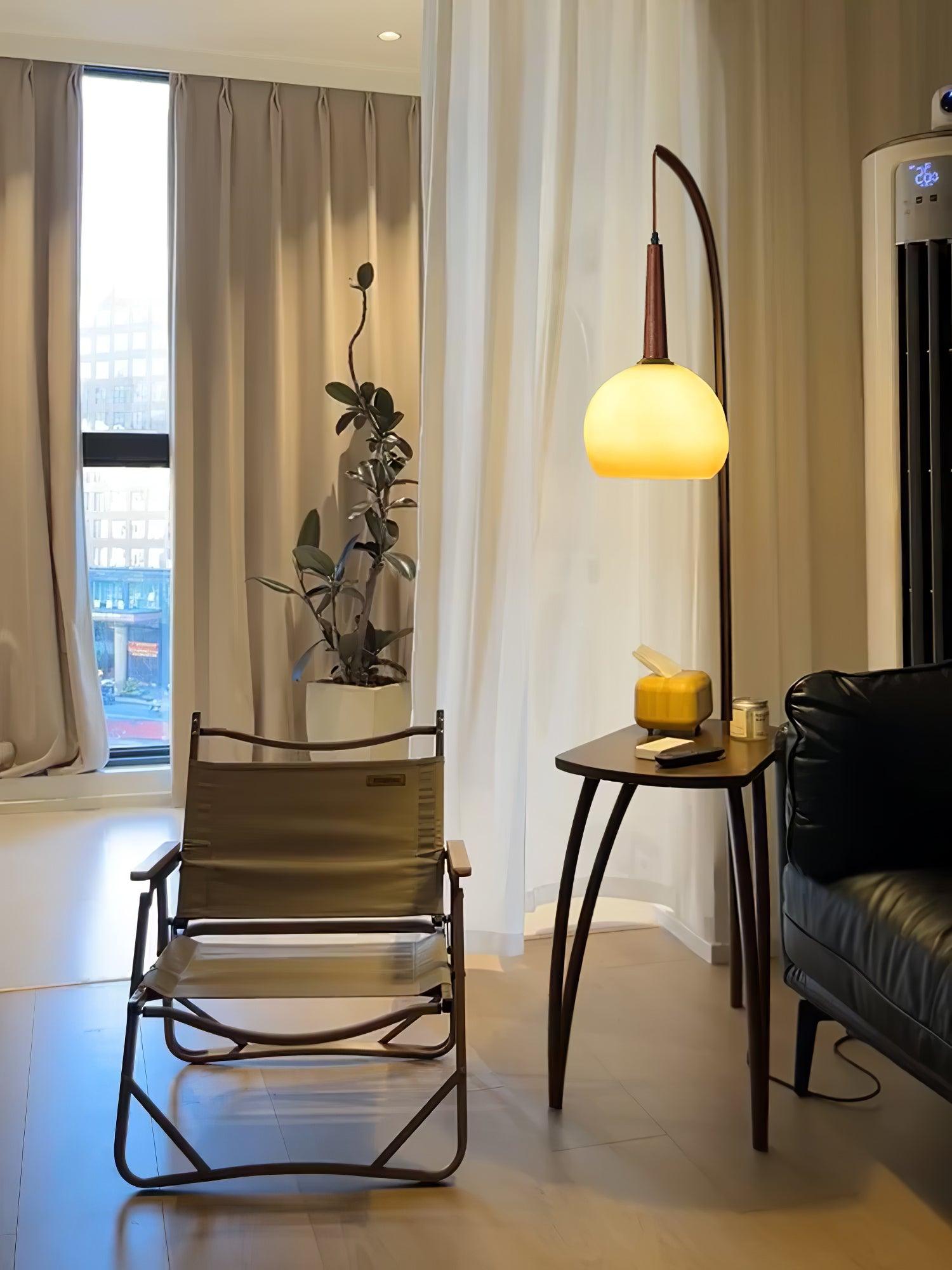 Cantilever Wood Accent Floor Lamp - Blowlighting