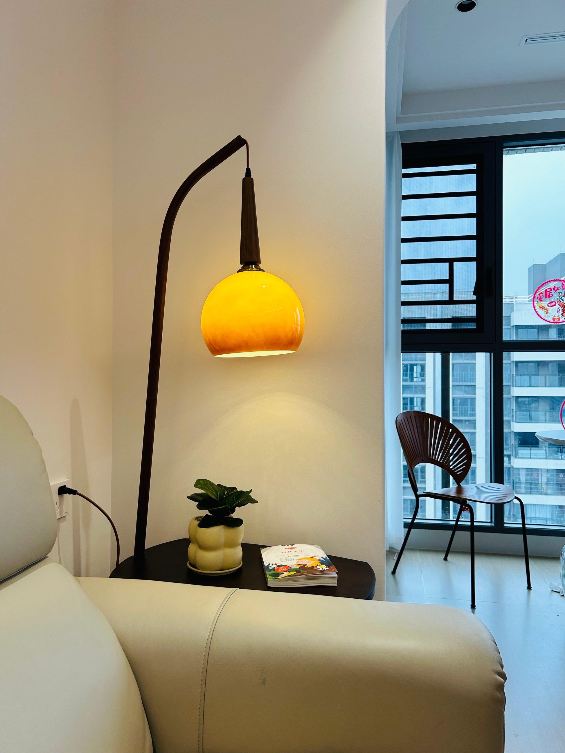 Cantilever Wood Accent Floor Lamp - Blowlighting