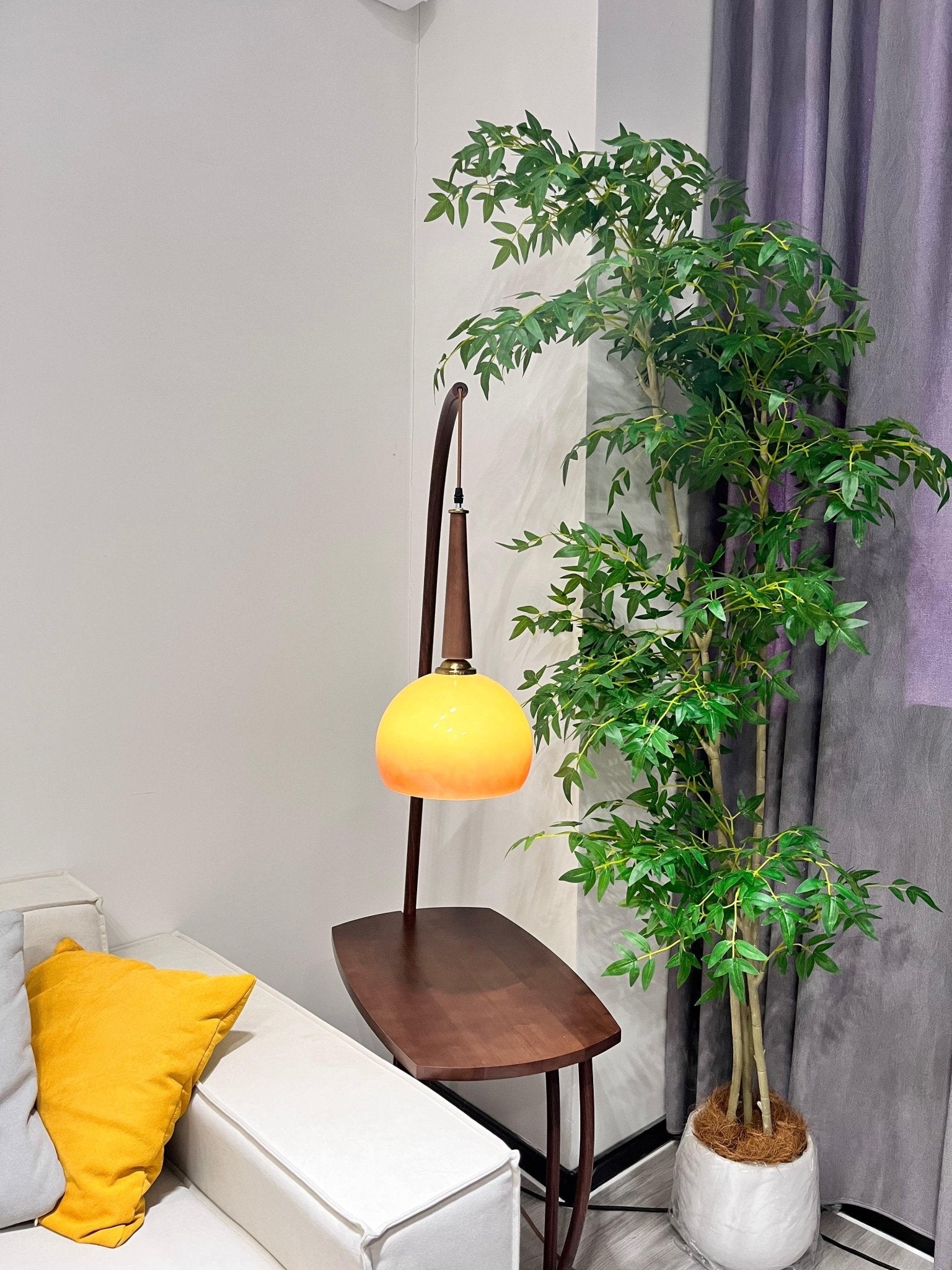 Cantilever Wood Accent Floor Lamp - Blowlighting