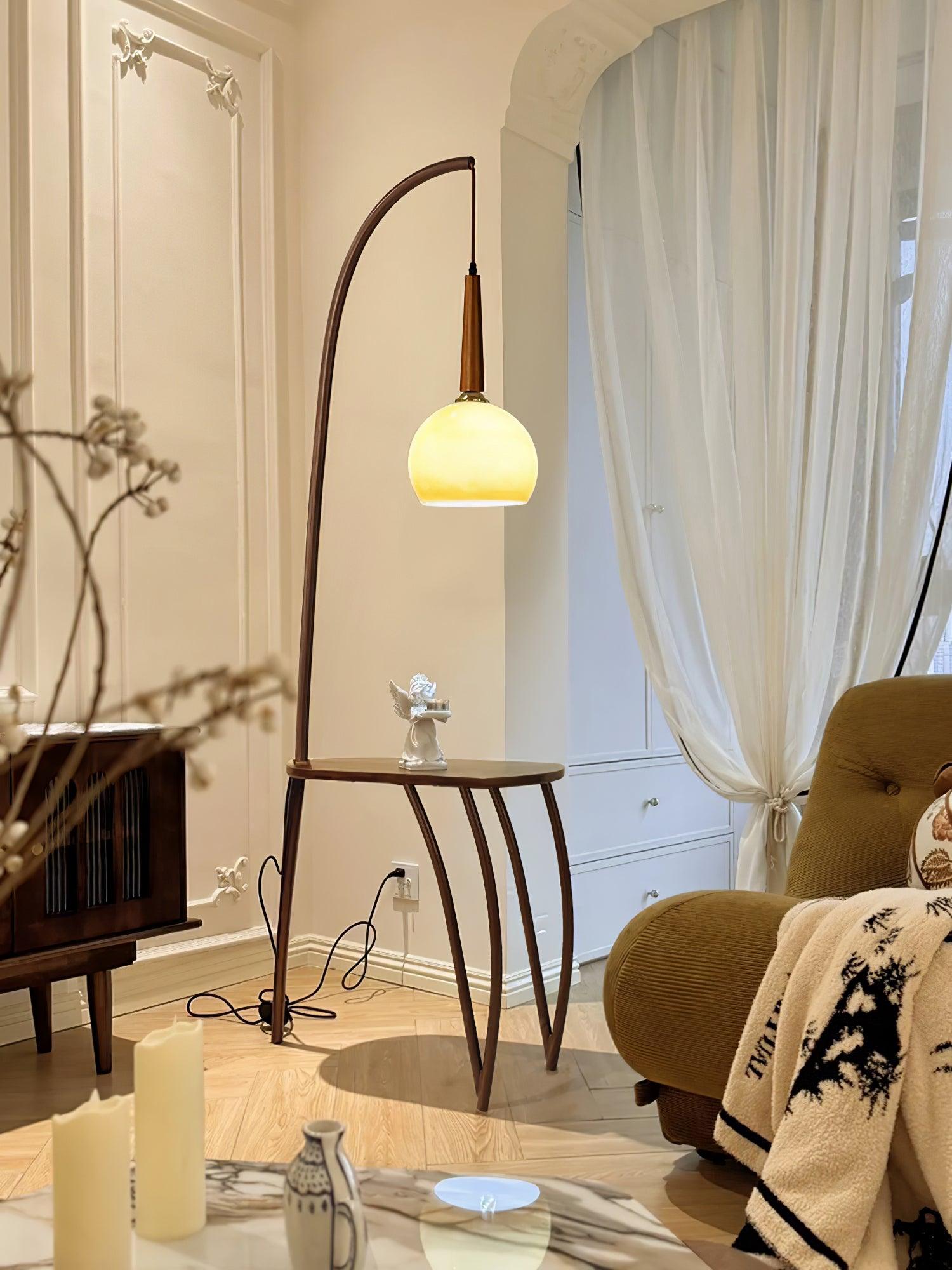 Cantilever Wood Accent Floor Lamp - Blowlighting