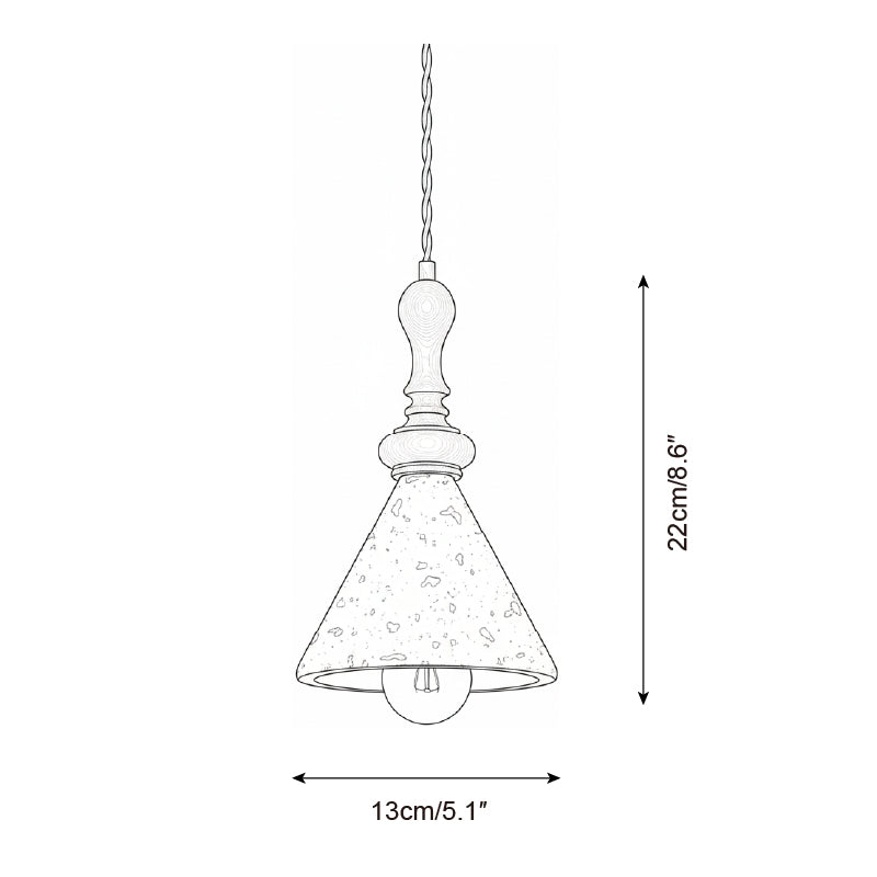 Canyon Wabi-Sabi Travertine Pendant Light