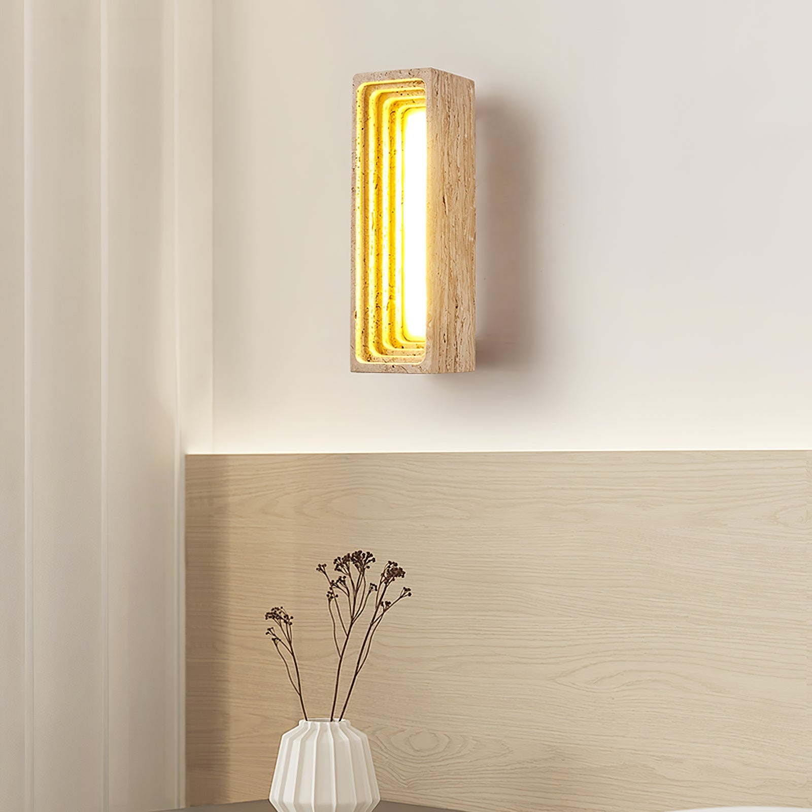 Atheila Travertine Wall Light - Blowlighting