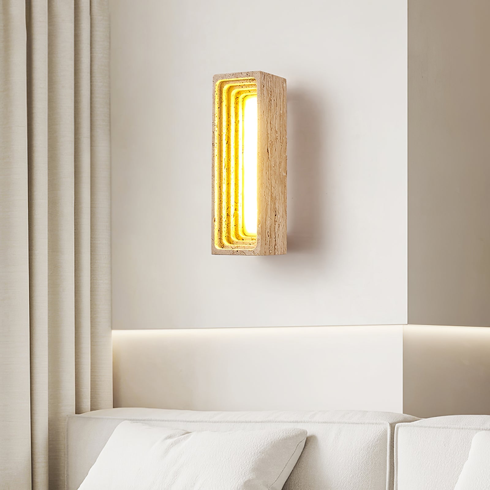 Atheila Travertine Wall Light - Blowlighting